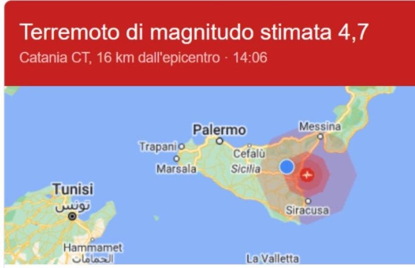 terremoto catania