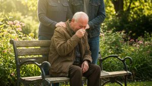 Anziano in lacrime - foto (C) Teleone.it