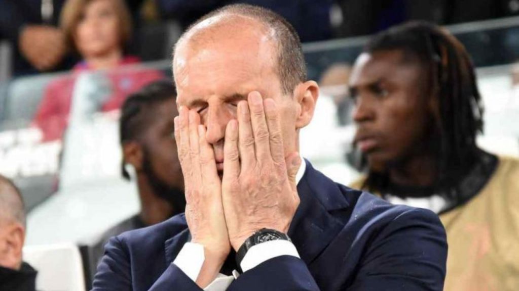 Max Allegri triste (foto serieanews.com) - teleone.it