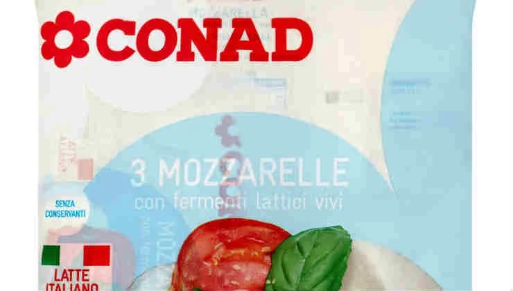 Mozzarelle Conad (foto conad) - teleone.it