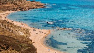 La spiaggia agrigentina vista dall'alto (foto facebook siciliansays) - teleone.it