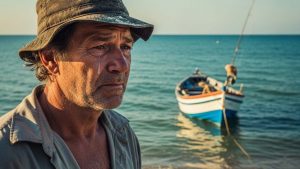 Foto triste pescatore - foto (C) Teleone.it