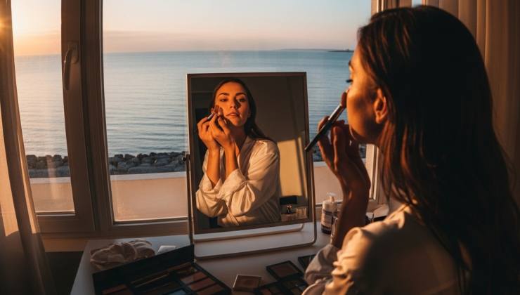 donna che si trucca - foto (C) Teleone.it