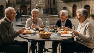 anziani pranzo - foto (C) Teleone.it