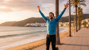 attività fisica al mare - foto teleone.it