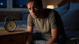 uomo che soffre di insonnia (foto italpress) - teleone.it